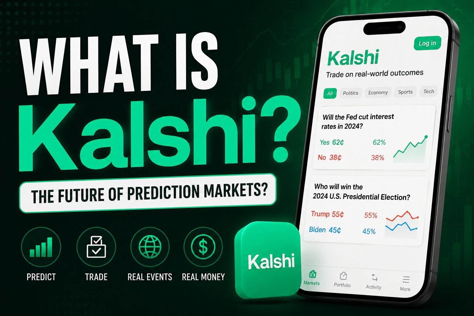 Kalshi event contract order book showing yes and no prices