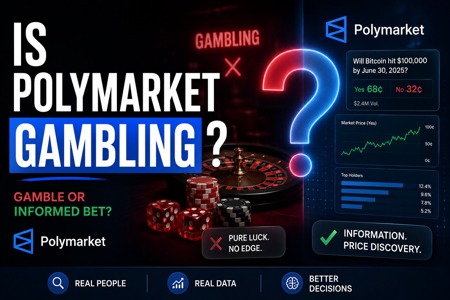 Scales balancing a derivatives exchange building against a casino chip, representing the regulatory debate